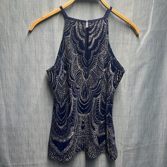 Blu Sage sparkly sleeveless top size 6 - Picture 7 of 9